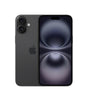 Apple iPhone 16 Plus 128GB unlocked in black showing front display and dual rear cameras, excellent condition