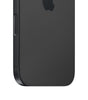 Black Apple iPhone 16 Plus showing side button and back with Apple logo, unlocked and in excellent condition