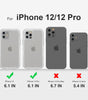 for iPhone 12 Case/iPhone 12 Pro Case, Heavy Duty Shockproof Protection Phone Cases, Anti-Drop, Dual Layer Transparent Protective Cover Compatible with iPhone 12/12 Pro, 6.1'', Clear