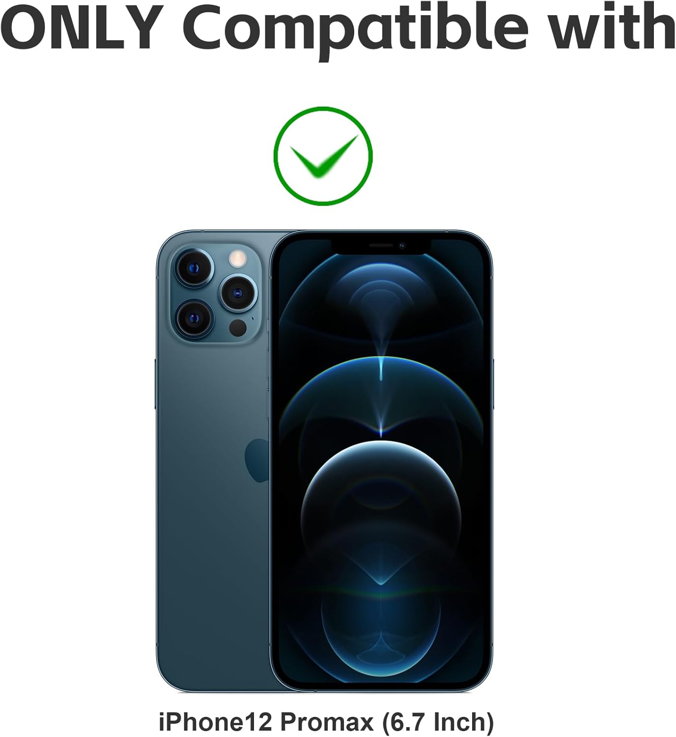 Matte Privacy Screen Protector for iPhone 12ProMax Screen Protector Anti-Glare, Anti-Spy Tempered Glass Film, Smooth and Responsive Touch Anti-Scratch Glass