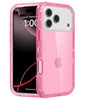 for iPhone 15 Case, Heavy Duty Shockproof Protection Phone Cases, Anti-Drop, Dual Layer Transparent Protective Cover Compatible with iPhone 15, 6.1 inch,Crystal Pink