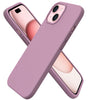 ORNARTO Compatible with iPhone 15 Case 6.1, Slim Liquid Silicone 3 Layers Full Covered Soft Gel Rubber Phone Case, Anti-Scratch Shockproof Protective Cover 6.1 Inch, Chalk Pink