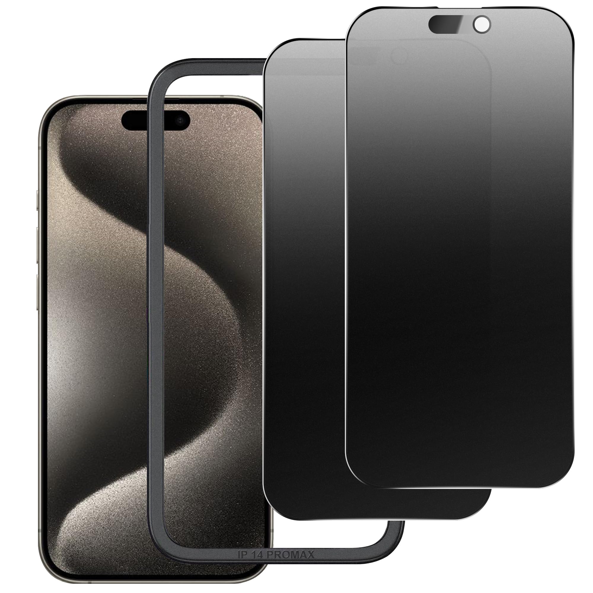 Matte Privacy Screen Protector for iPhone 12ProMax Screen Protector Anti-Glare, Anti-Spy Tempered Glass Film, Smooth and Responsive Touch Anti-Scratch Glass