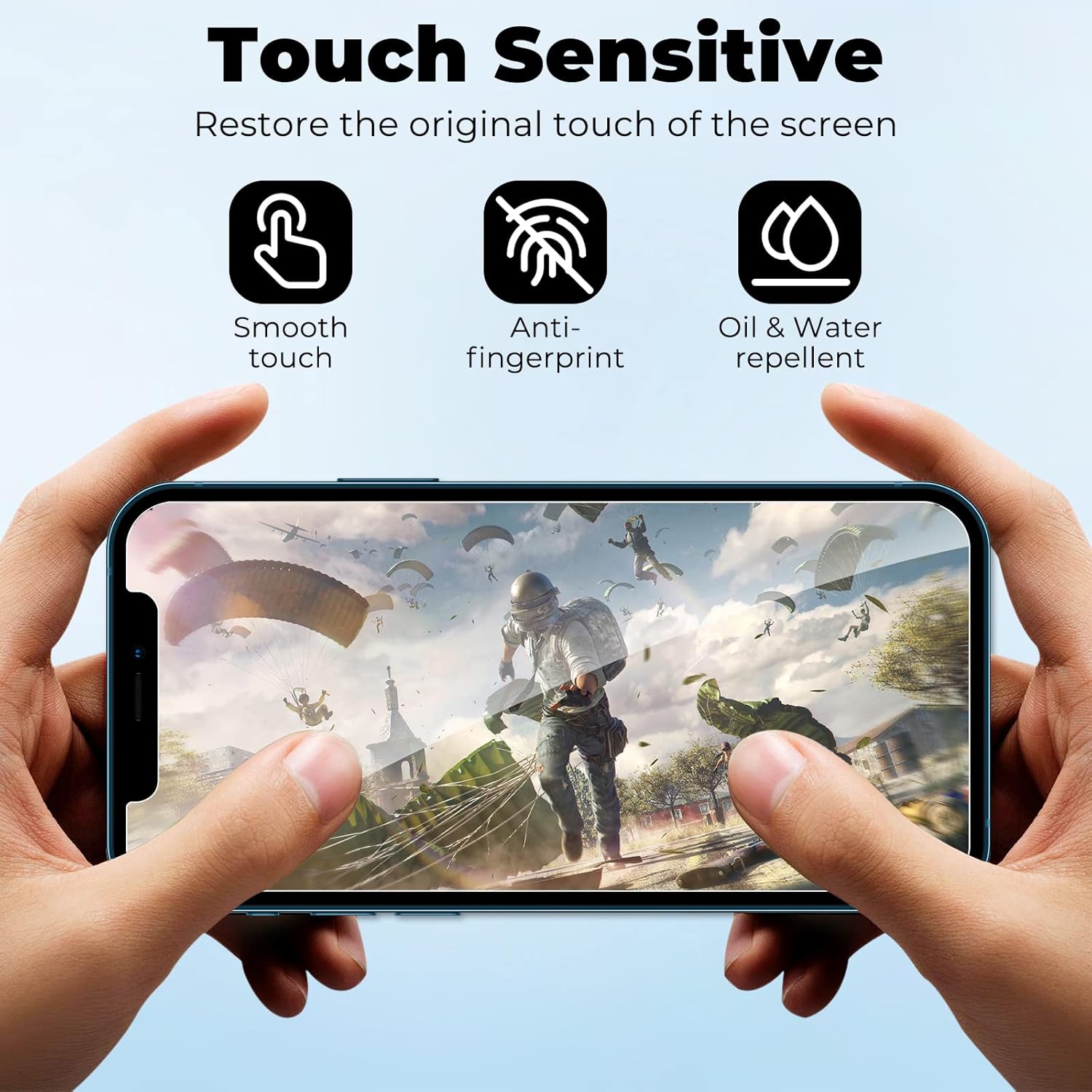 2 Pack Privacy Screen Protector for iPhone 12/12 Pro 6.1 inch, Anti-Spy Screen Protector Tempered Glass Film Shatterproof/Anti-Scratch/Touch Sensitive/No Air Bubbles/Easy to Install