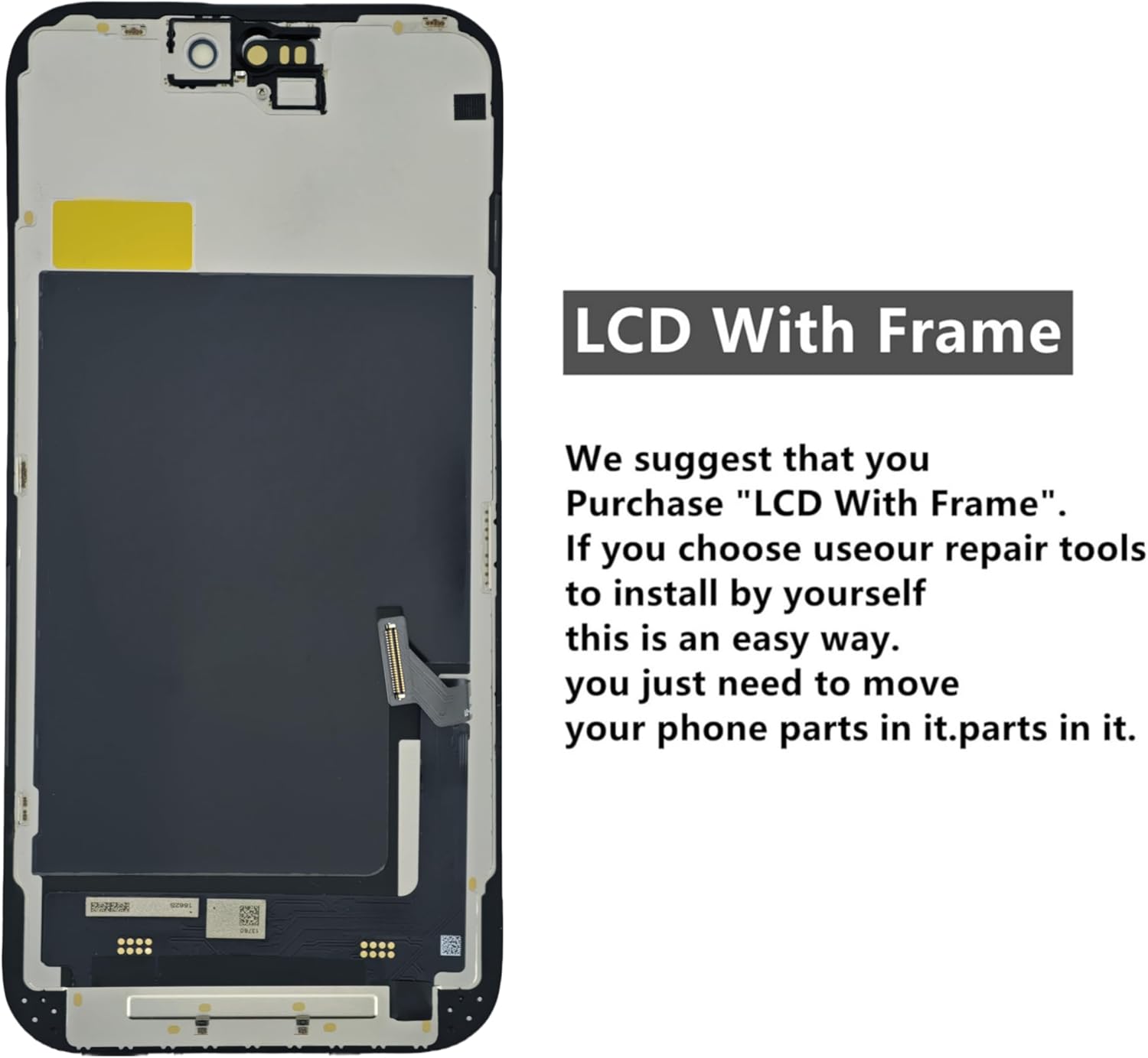 for iPhone 15 Screen Replacement for iPhone 15 Screen Replacement kit for iPhone 15 LCD Display digitizer A2846 A3089 A3092 A3090 Touch Screen Assembly with Repair Tools 6.1 inch Black