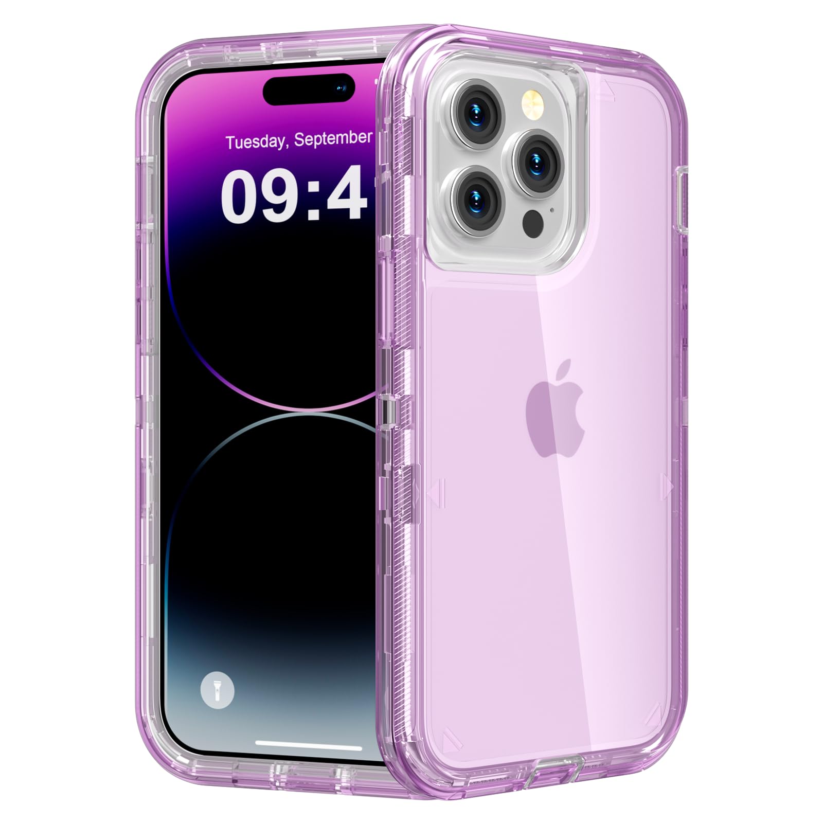 for iPhone 12 Case/iPhone 12 Pro Case, Heavy Duty Shockproof Protection Phone Cases, Anti-Drop, Dual Layer Transparent Protective Cover Compatible with iPhone 12/12 Pro, 6.1'', Clear