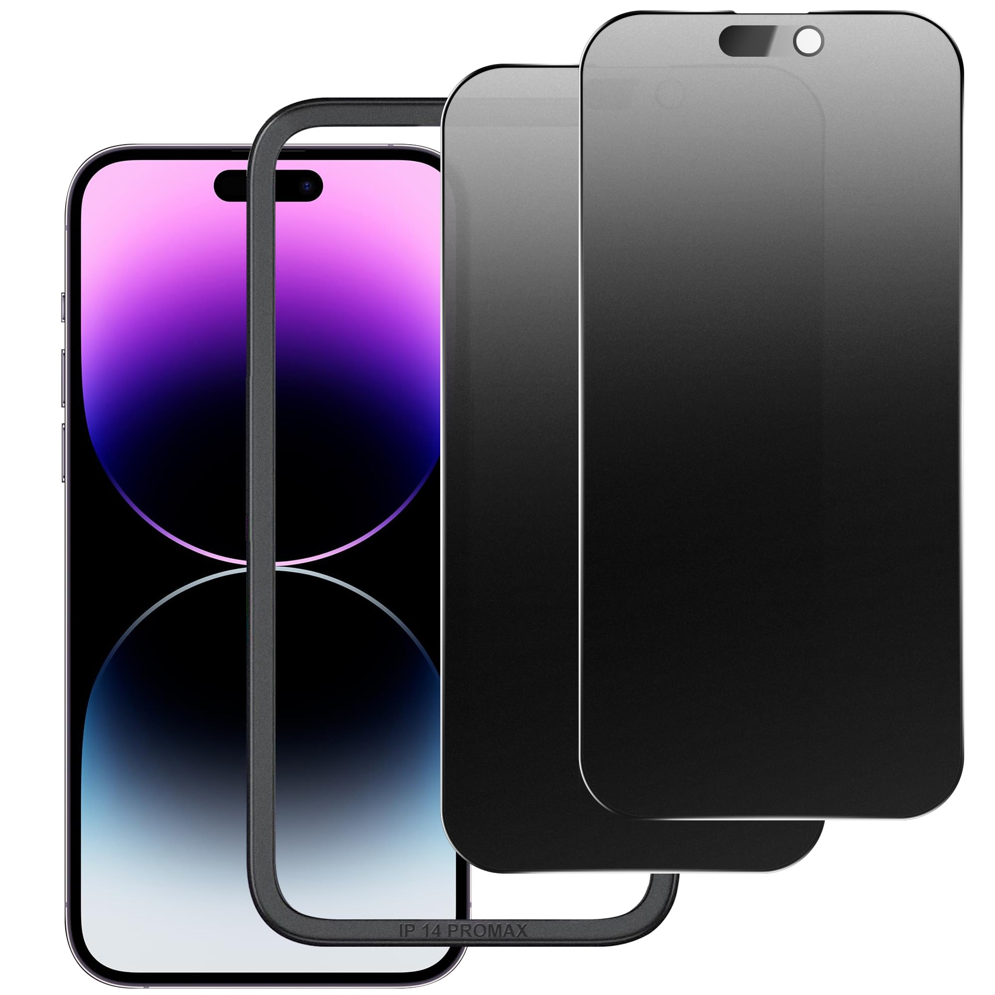 Matte Privacy Screen Protector for iPhone 12ProMax Screen Protector Anti-Glare, Anti-Spy Tempered Glass Film, Smooth and Responsive Touch Anti-Scratch Glass