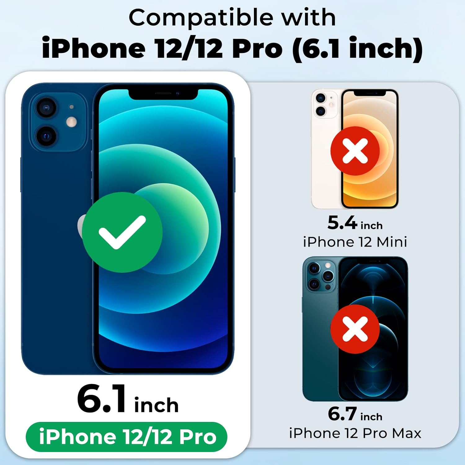 2 Pack Privacy Screen Protector for iPhone 12/12 Pro 6.1 inch, Anti-Spy Screen Protector Tempered Glass Film Shatterproof/Anti-Scratch/Touch Sensitive/No Air Bubbles/Easy to Install