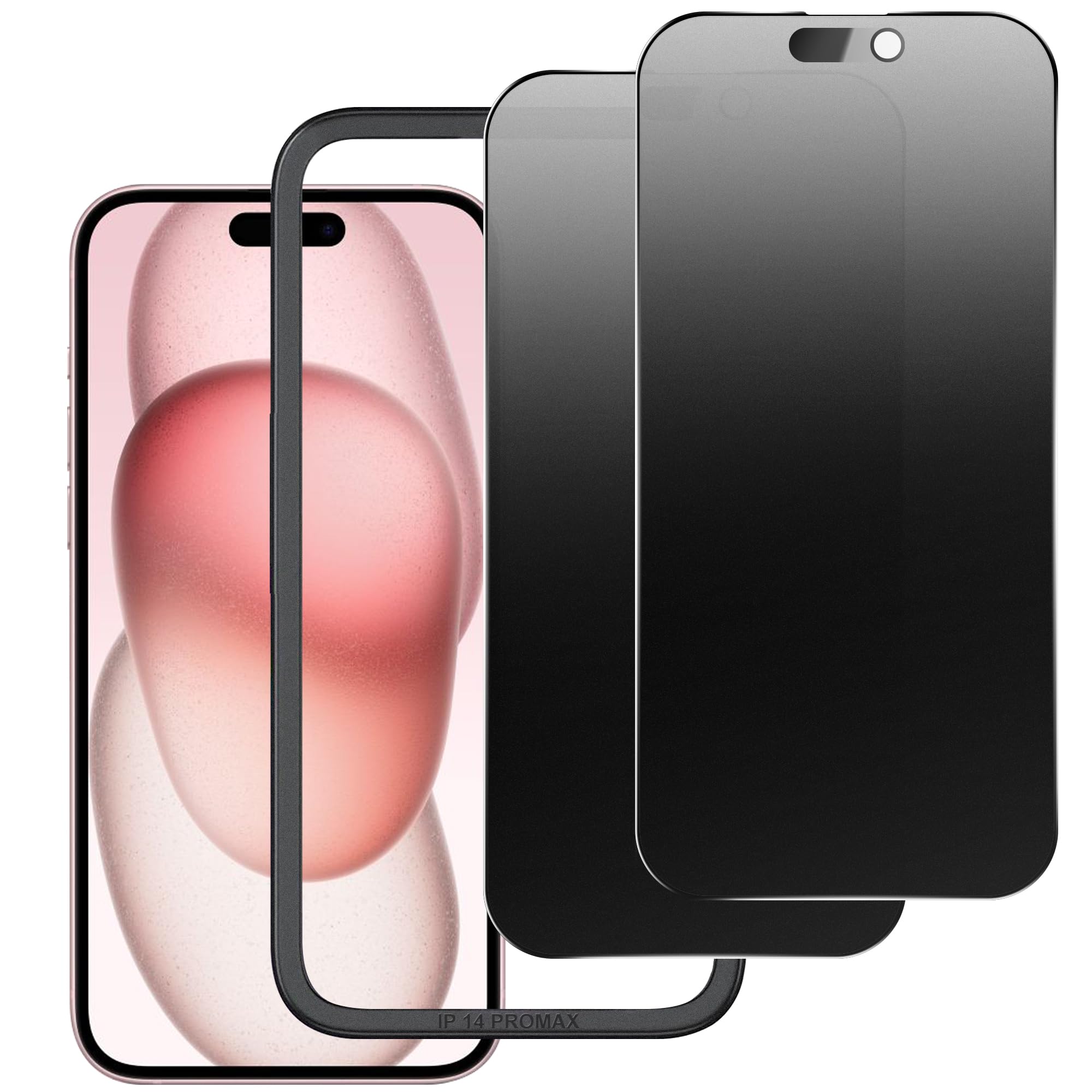 Matte Privacy Screen Protector for iPhone 12ProMax Screen Protector Anti-Glare, Anti-Spy Tempered Glass Film, Smooth and Responsive Touch Anti-Scratch Glass