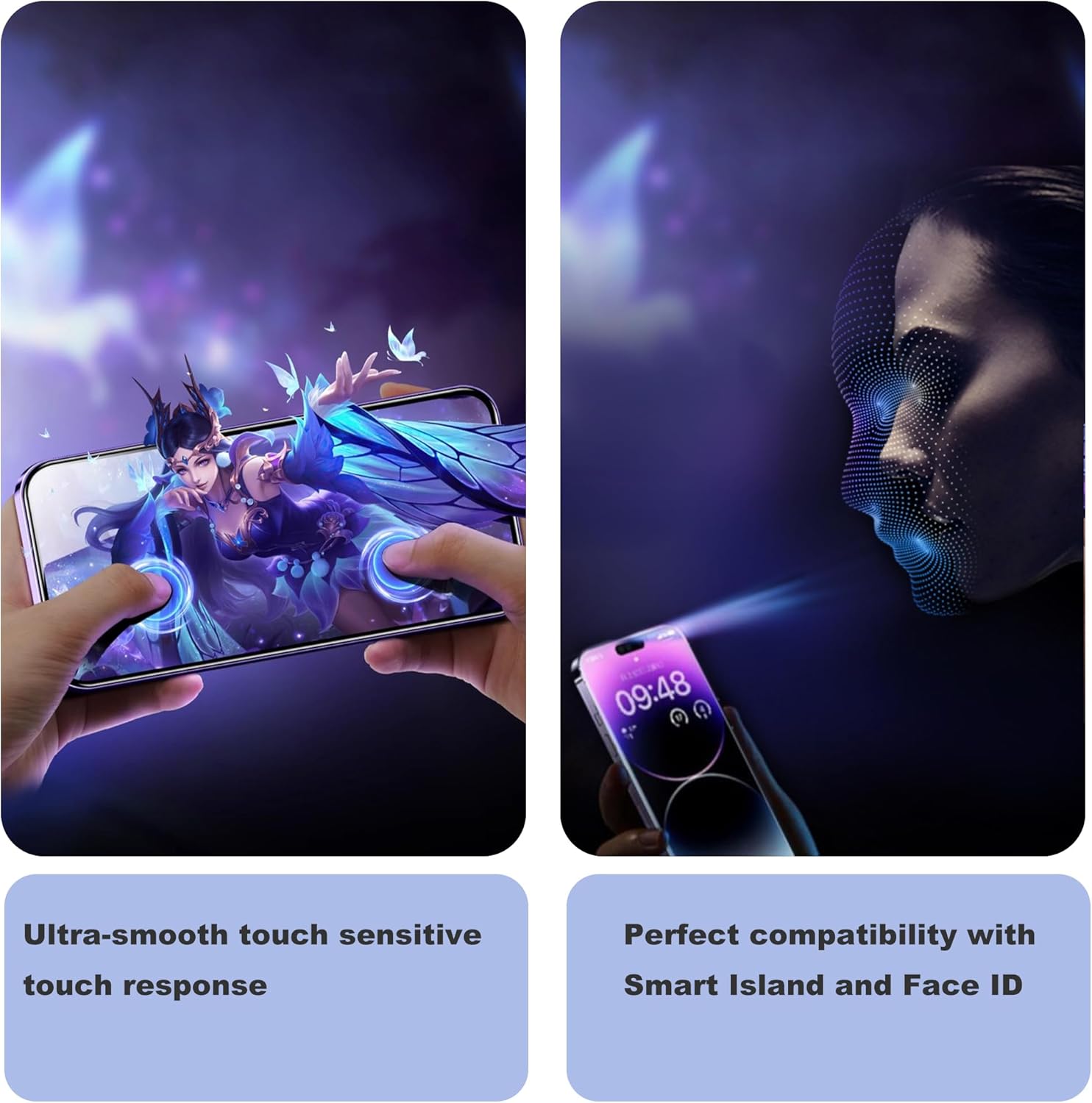 Matte Privacy Screen Protector for iPhone 12ProMax Screen Protector Anti-Glare, Anti-Spy Tempered Glass Film, Smooth and Responsive Touch Anti-Scratch Glass