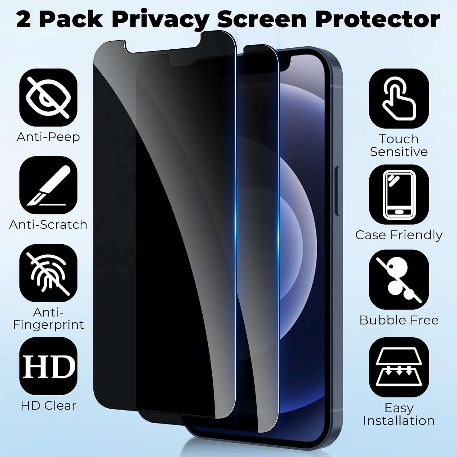 2 Pack Privacy Screen Protector