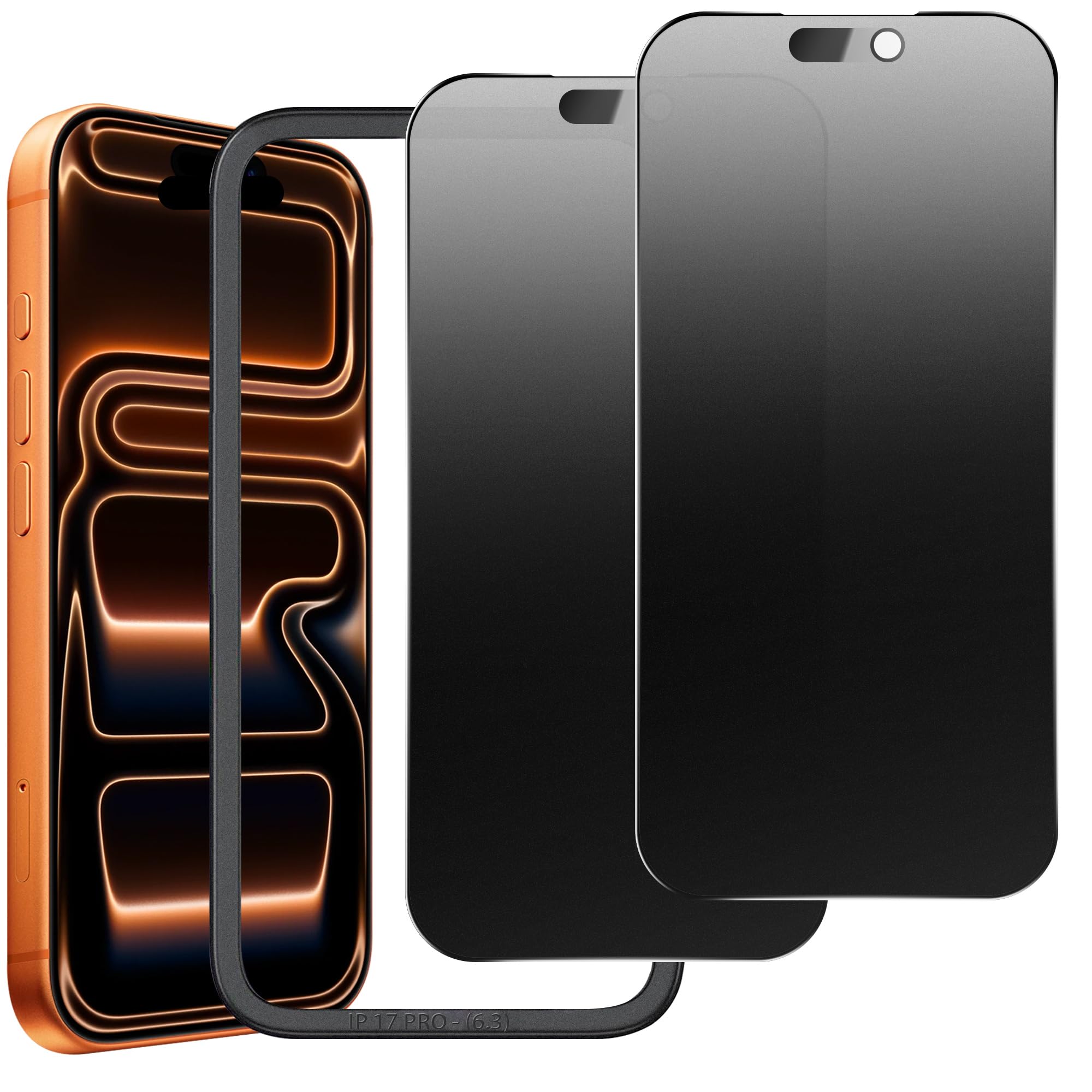 Matte Privacy Screen Protector for iPhone 12ProMax Screen Protector Anti-Glare, Anti-Spy Tempered Glass Film, Smooth and Responsive Touch Anti-Scratch Glass