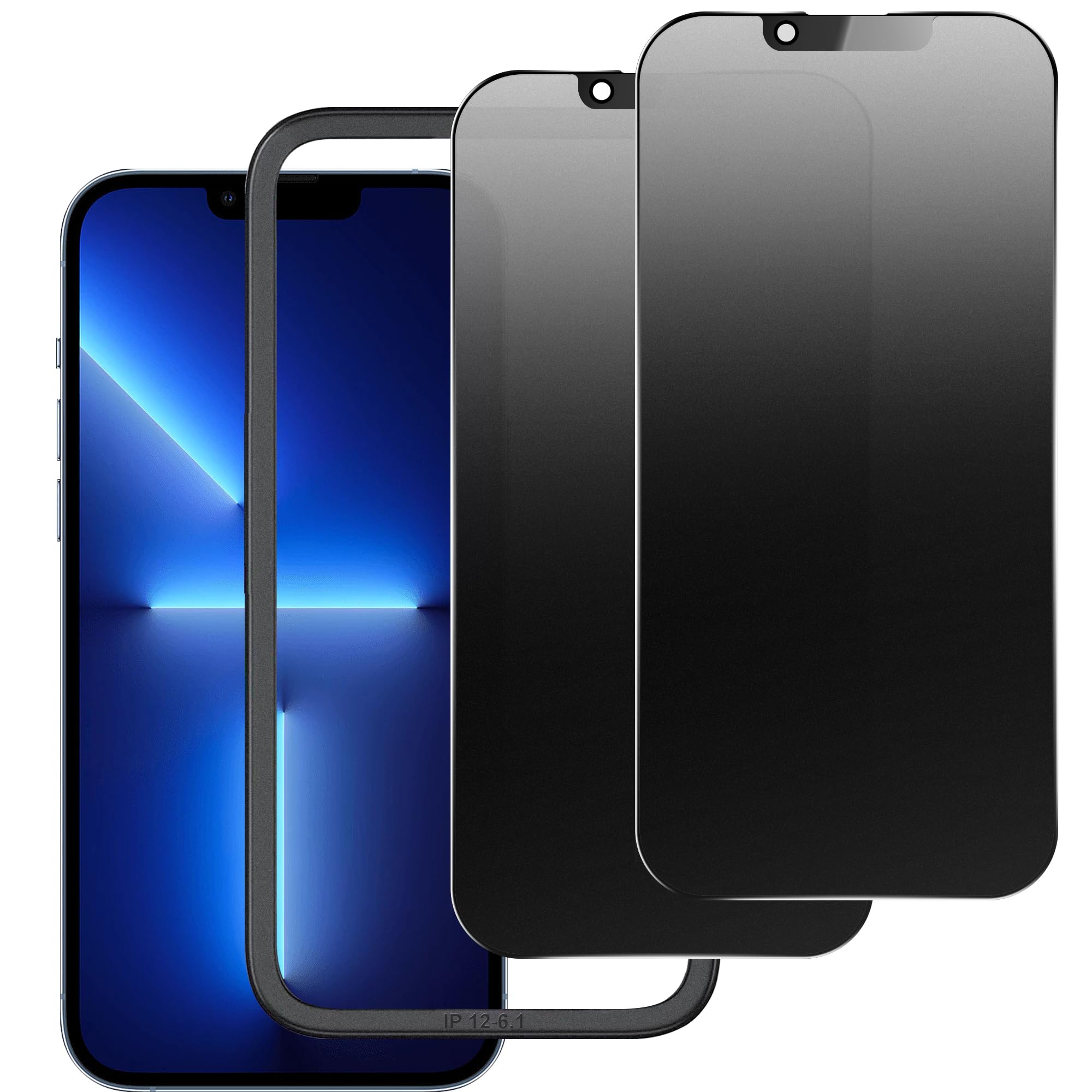 Matte Privacy Screen Protector for iPhone 12ProMax Screen Protector Anti-Glare, Anti-Spy Tempered Glass Film, Smooth and Responsive Touch Anti-Scratch Glass