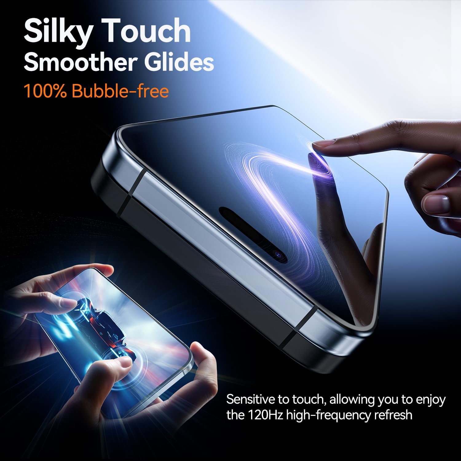 X-it 4-Pack HD Screen Protector for iPhone 16/iPhone 15,[Military Grade Shatterproof],9H+ Tempered Glass,[Automatic Dust Removal], 10x Military Protection, [Bubble-Free], Easy to Install,Case Friendly