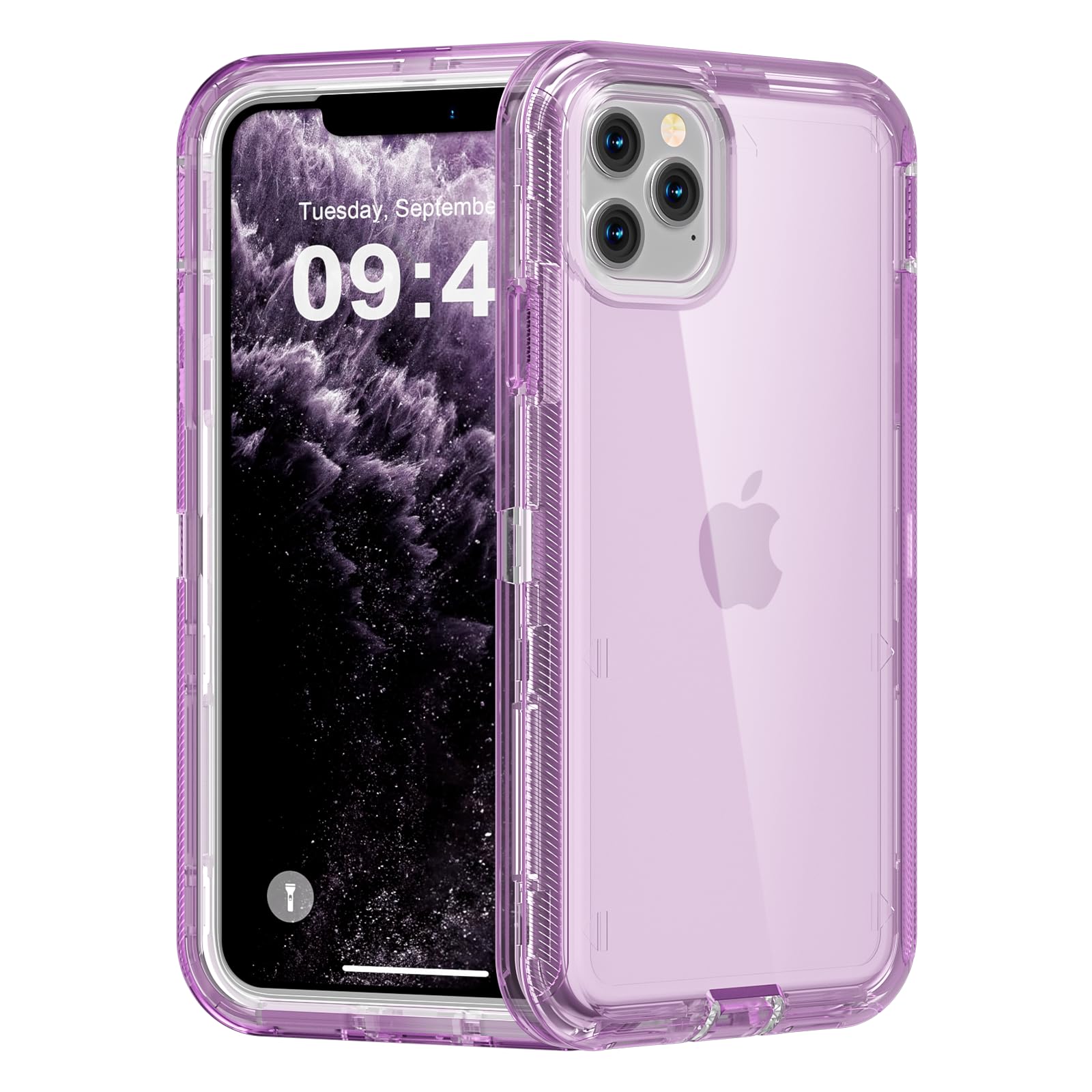 for iPhone 12 Case/iPhone 12 Pro Case, Heavy Duty Shockproof Protection Phone Cases, Anti-Drop, Dual Layer Transparent Protective Cover Compatible with iPhone 12/12 Pro, 6.1'', Clear