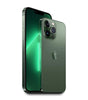 Apple iPhone 13 Pro 6.1-inch Alpine Green showing front screen and triple camera back, unlocked model A2483 with 128GB storage