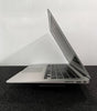 Side view of Apple MacBook Air A1466 13.3-inch Intel i5 laptop with silver finish and partially open display