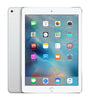 Apple iPad Air 2 9.7-inch tablet in silver showing front home screen and back with camera, Grade C condition