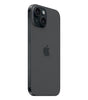 Apple iPhone 15 A2846 in black showing rear dual cameras and Apple logo, 256GB storage, unlocked, very good condition