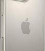 Silver Apple iPhone 16 Pro Max back view showing triple camera system and side buttons, 256GB storage, unlocked condition