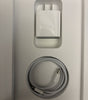 Apple iPad 10th Gen charger and braided USB-C charging cable neatly packed in white box insert