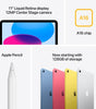 Apple iPad 11-inch 11th Gen with A16 chip, Liquid Retina display, Center Stage camera, Apple Pencil, and multiple color options