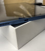 Blue Apple iPad 10th Gen 10.9-inch showing charging port and speaker grills on box in excellent condition