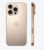 Gold Apple iPhone 16 Pro showing rear triple camera system and side buttons, fully unlocked 256GB model in good condition