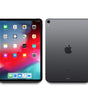 2018 Apple iPad Pro 12.9-inch Space Gray showing front screen with apps and rear with single camera and Apple logo