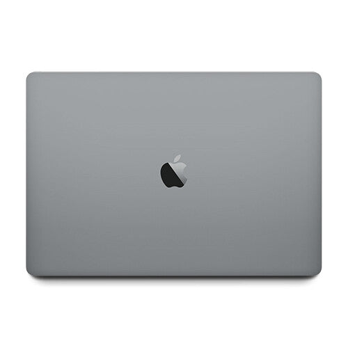 Space Gray 2020 Apple MacBook Pro 13-inch with 16GB RAM and 512GB SSD, closed top view showing Apple logo