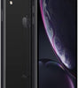 Apple iPhone XR 64GB in black, fully unlocked with 6.1-inch screen, showing front and back views in very good condition.