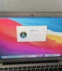 Apple MacBook Air 13-inch 2013 model with Intel Core i5, 4GB RAM, 128GB SSD, silver, running macOS Big Sur