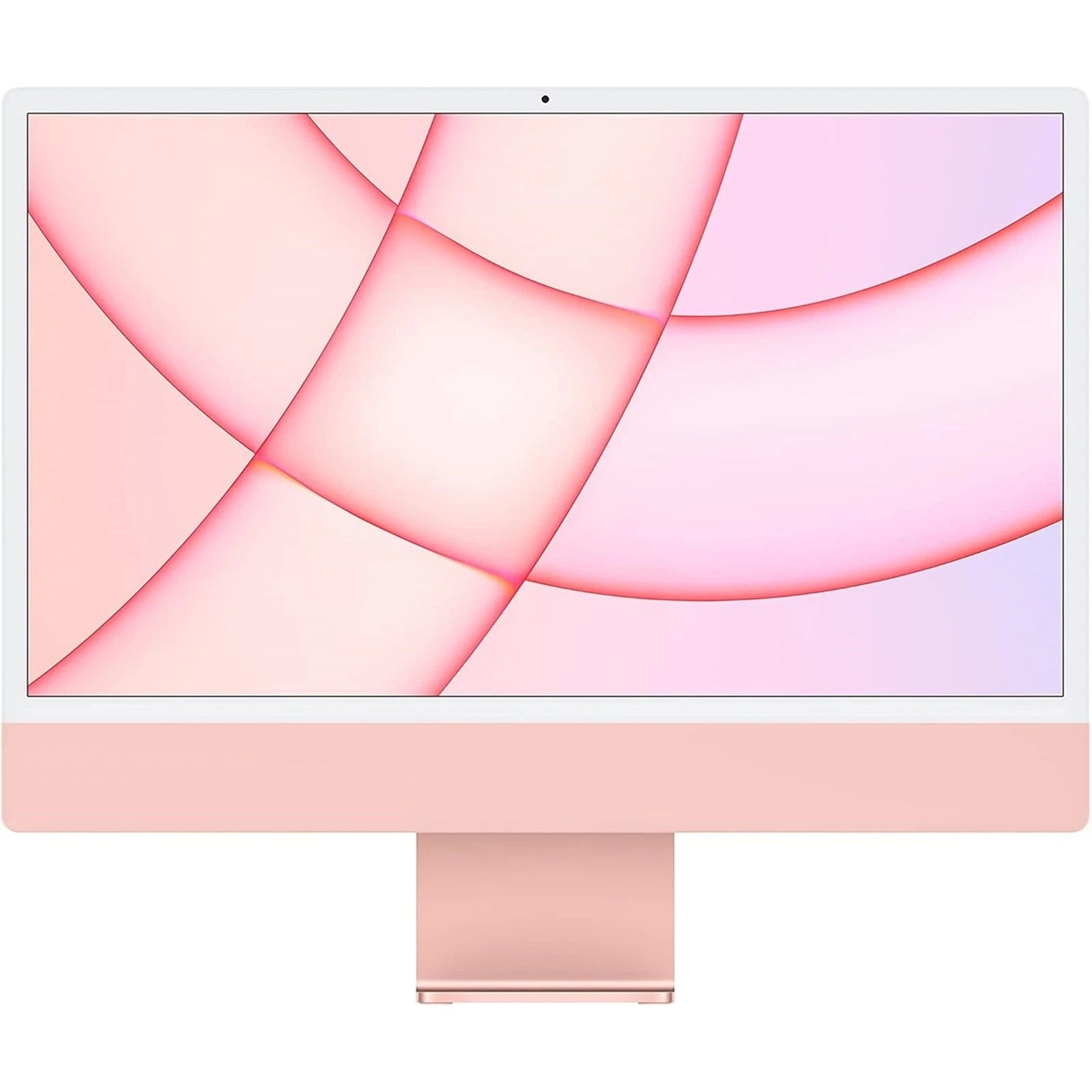 Apple iMac 2021 with 24-inch display, M1 chip, 7-core GPU, 8GB RAM, 256GB SSD in pink color front view