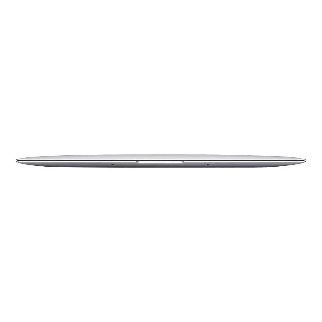 Apple MacBook Air 13-inch laptop profile view showing slim design in silver with Intel Core and macOS Monterey installed