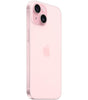Pink Apple iPhone 15 A2846 showing back with dual cameras and Apple logo, 256GB unlocked very good condition