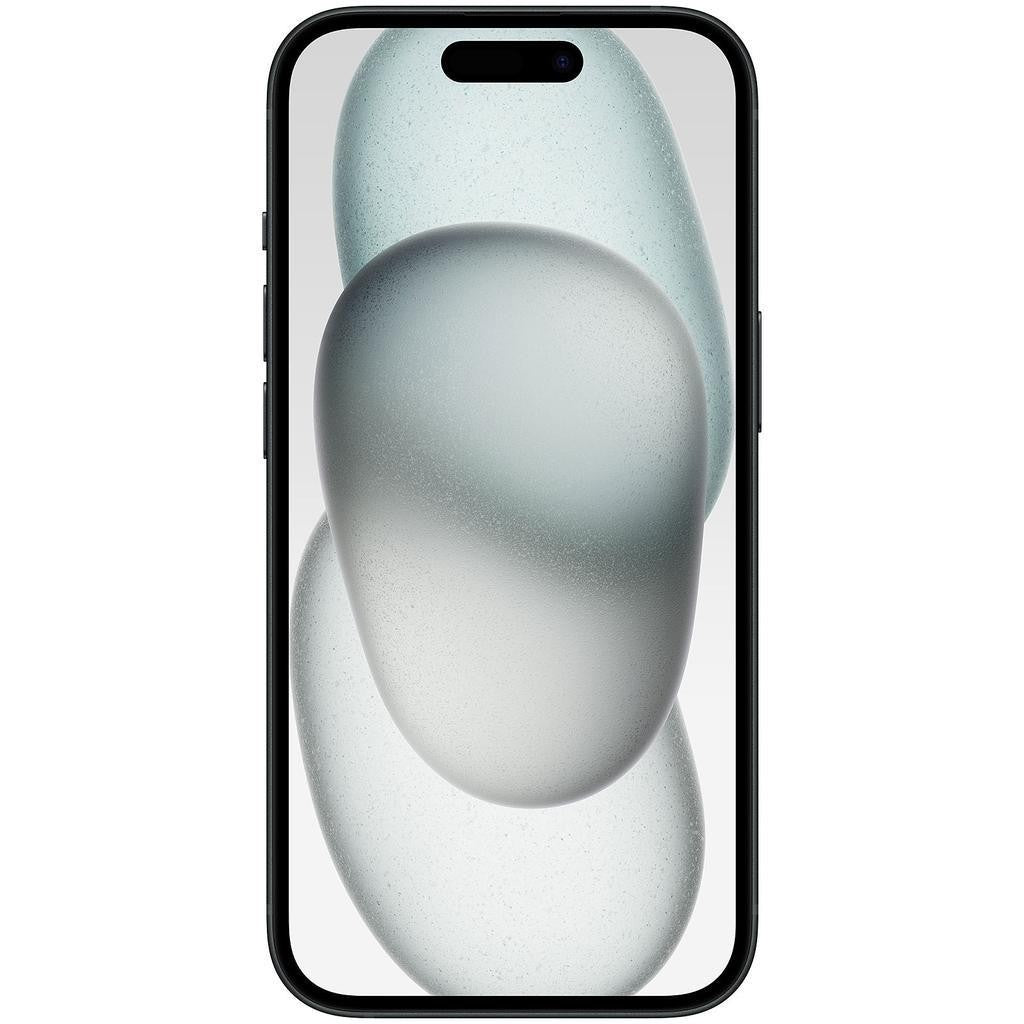 Apple iPhone 15 A2846 front view with edge-to-edge display and dynamic island in very good condition unlocked model
