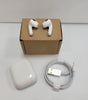 Apple AirPods 3rd Generation wireless earbuds in white with charging case and USB charging cable on white background