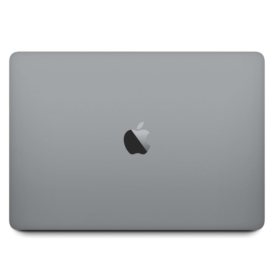 Space Gray 2019 Apple MacBook Pro 16-inch with Intel Core i9, 32GB RAM, 512GB SSD closed top view showing Apple logo