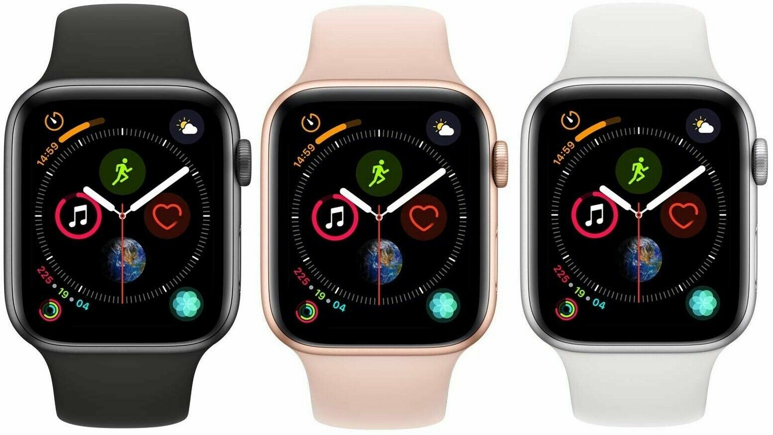 Apple Watch Series 4 40mm 44mm GPS + WiFi + Cellular Pink Gold Space Gray Silver