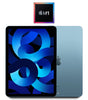 Blue 2022 Apple iPad Air 5th Gen 256GB WiFi only with 10.9-inch display and Apple M1 chip front and back view