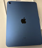 Apple iPad 10th Gen 10.9-inch in blue showing back with single rear camera and Apple logo, excellent condition free shipping