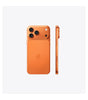Apple iPhone 17 Pro Max US version in cosmic orange showing back with triple cameras and side buttons, 512GB storage, unlocked model