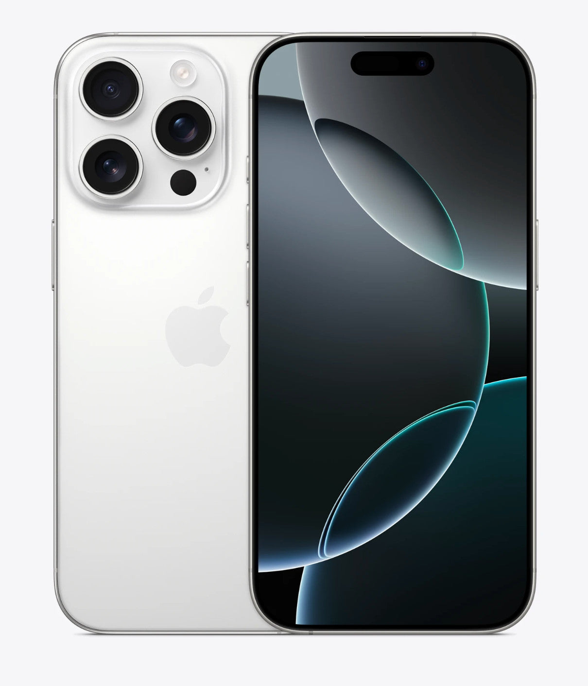 Apple iPhone 16 Pro 256GB fully unlocked in silver showing front and rear triple camera system, 6.3-inch display