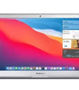 Apple MacBook Air 13 inch laptop with Intel Core, 8GB RAM, 256GB SSD, macOS 12 Monterey front view open