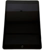 Apple iPad 9th Gen 10.2-inch Space Gray tablet front view with black screen and home button visible