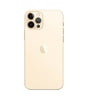 Gold Apple iPhone 12 Pro showing rear triple camera system and Apple logo in excellent condition, network unlocked model