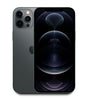 Graphite Apple iPhone 12 Pro Max 128GB unlocked showing front display and triple rear cameras A2342 model